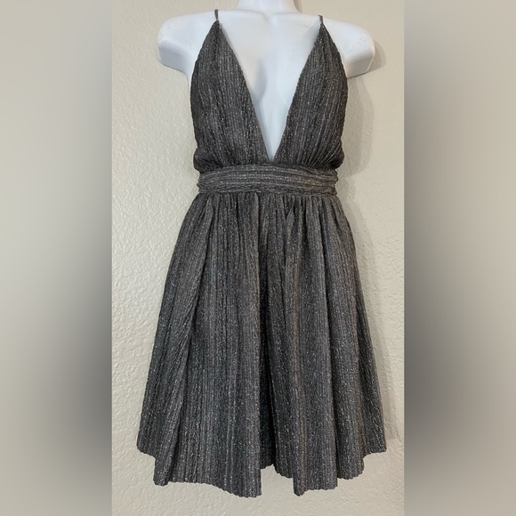 LILYFUL Dress, Metalic Gray, SIZE S - Picture 1 of 3